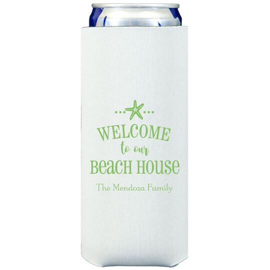 Welcome to Our Beach House Collapsible Slim Huggers